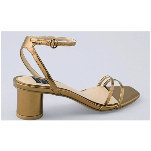 WHITE HOUSE BLACK MARKET Cindy Bronze Strappy Sandal - Picture 2 of 15
